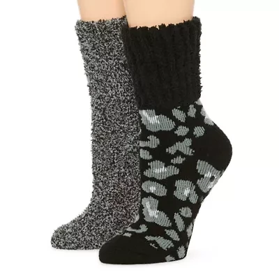 Cozy Crew Womens Multi-Pack 2 Pair Slipper Socks