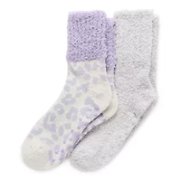 Cozy Crew Womens Multi-Pack 2 Pair Slipper Socks