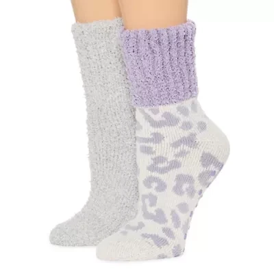 Cozy Crew Womens Multi-Pack 2 Pair Slipper Socks