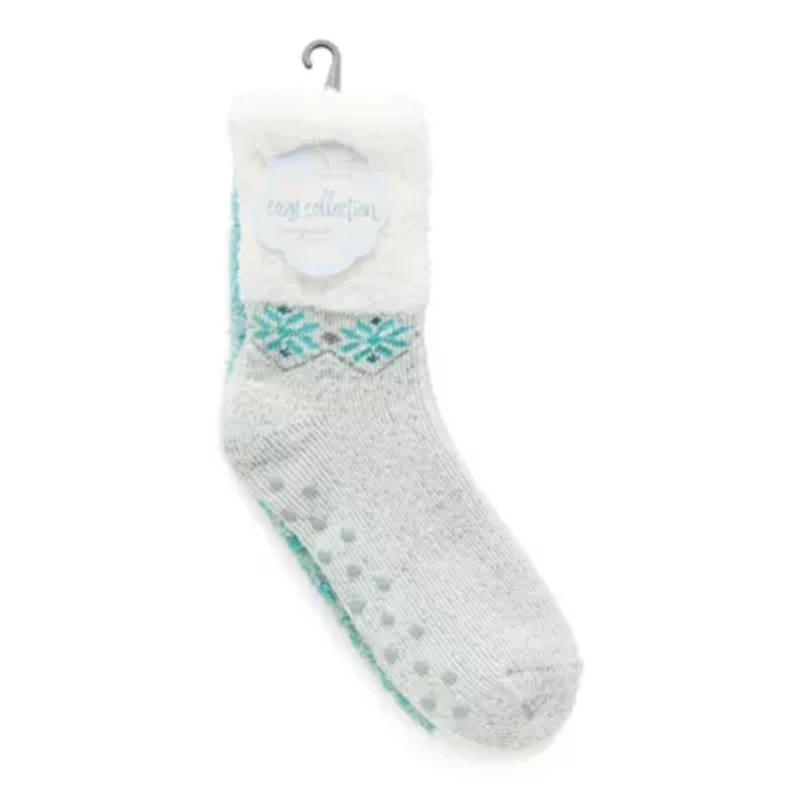 Cozy Crew Womens Multi-Pack 2 Pair Slipper Socks