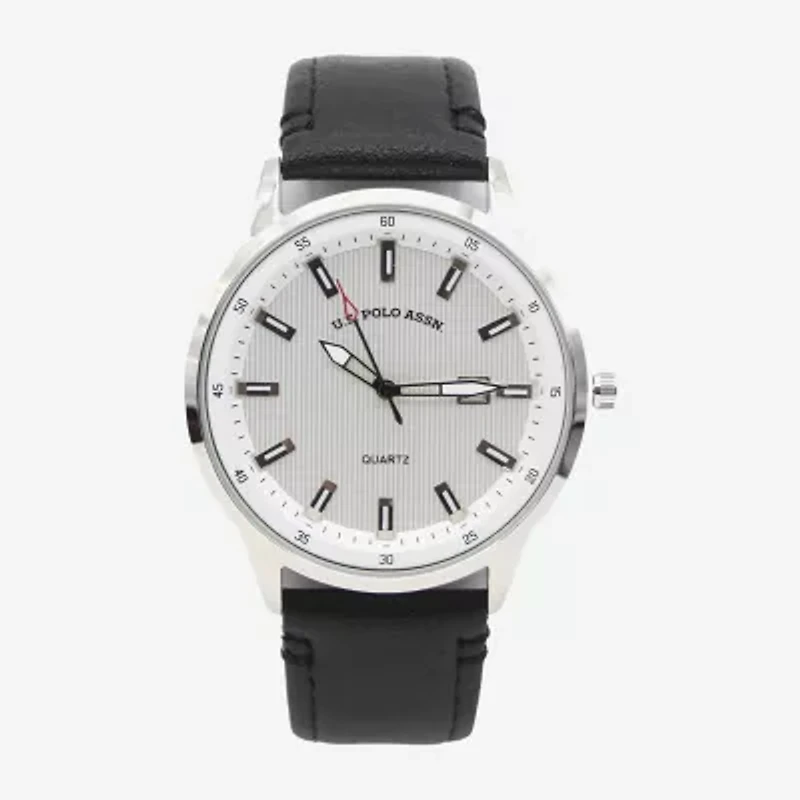 U.S. Polo Assn. Mens Black Watch Boxed Set Usc50648jc