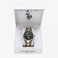 U.S. Polo Assn. Mens Two Tone Strap Watch Usc80944jc