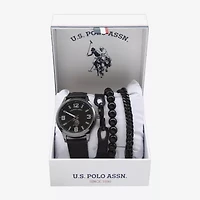 U.S. Polo Assn. Mens Black Strap Watch Usc20247jc
