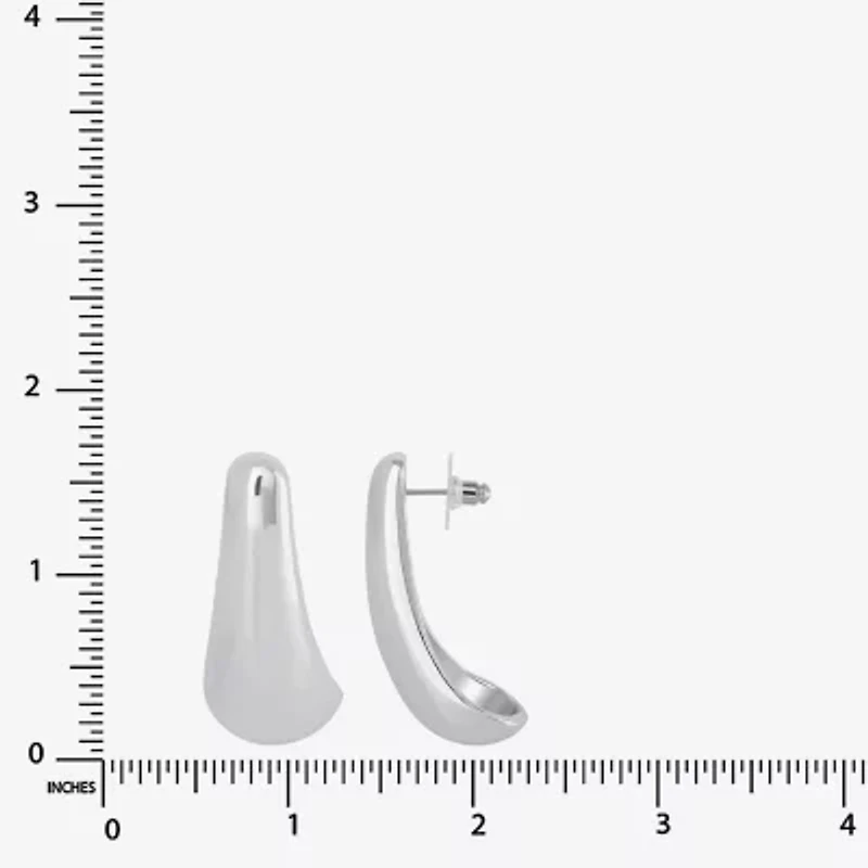 JS Jessica Simpson Silver Tone Womens Drop Earrings