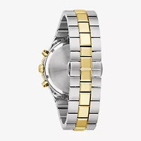 Bulova Prestige Mens Chronograph Two Tone Stainless Steel Bracelet Watch 98b450
