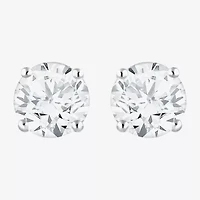 ( G / Si2 ) 2 CT. T.W. Lab-Grown Diamond 10K Gold 6.3mm Round Stud Earrings