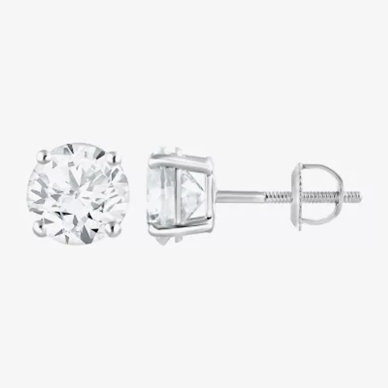 ( G / Si2 ) 2 CT. T.W. Lab-Grown Diamond 10K Gold 6.3mm Round Stud Earrings