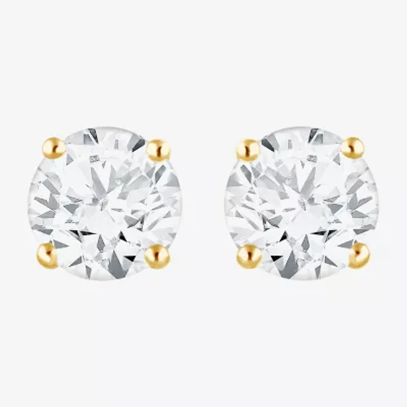 ( G / Si2 ) 2 CT. T.W. Lab-Grown Diamond 10K Gold 6.3mm Round Stud Earrings