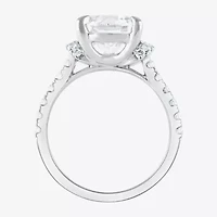 Signature By Modern Bride (F / Vs2) Womens 4 1/2 CT. T.W. Lab Grown White Diamond 14K Gold Round Side Stone Engagement Ring