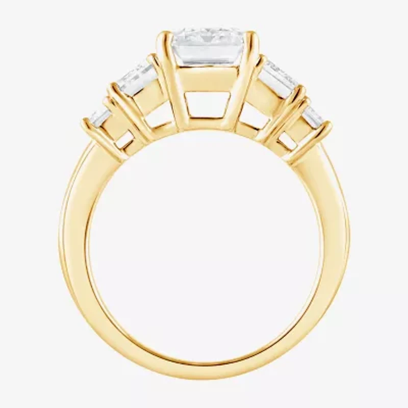 Signature By Modern Bride (F / Vs2) Womens 5 1/7 Ct. T.W. Lab Grown White Diamond 14K Gold 5-Stone Engagement Ring