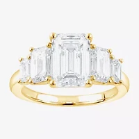 Signature By Modern Bride (F / Vs2) Womens 5 1/7 Ct. T.W. Lab Grown White Diamond 14K Gold 5-Stone Engagement Ring