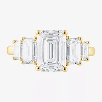 Signature By Modern Bride (F / Vs2) Womens 5 1/7 Ct. T.W. Lab Grown White Diamond 14K Gold 5-Stone Engagement Ring