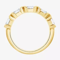 (F / Vs2) Womens 1 CT. T.W. Lab Grown White Diamond 10K Gold 5-Stone Band