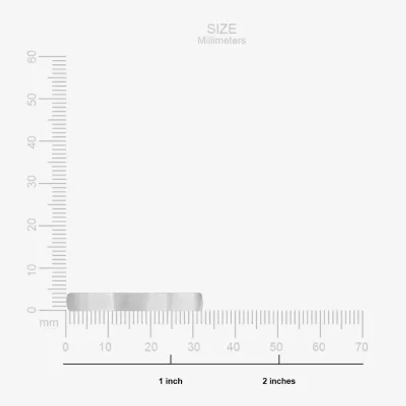 Womens 4MM 10K White Gold Wedding Band