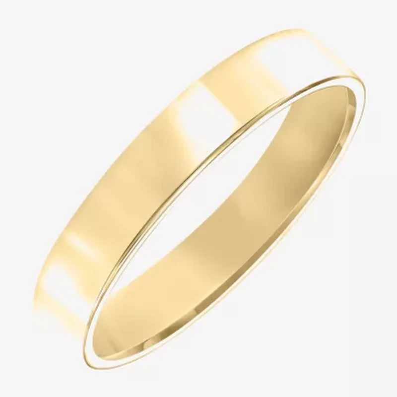 Mens 4MM 10K Gold Wedding Band