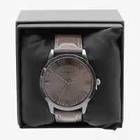 Geneva Mens Brown Strap Watch Mac5174jc