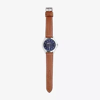 Geneva Mens Brown Strap Watch Mac5175jc