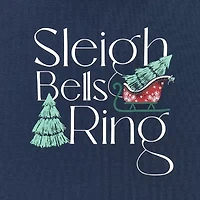 North Pole Trading Co. Sleigh Bells Ring Womens Crew Neck Long Sleeve 2-pc. Matching Family Tall Pajama Sets