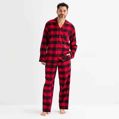 North Pole Trading Co. Buffalo Check Mens Flannel Long Sleeve 2-pc. Matching Family Pajama Sets