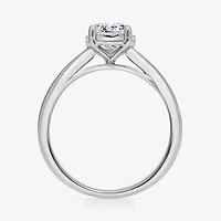 I / Si2) Womens CT. T.W. Lab Grown White Diamond Sterling Silver Round Solitaire Engagement Ring