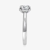 I / Si2) Womens CT. T.W. Lab Grown White Diamond Sterling Silver Round Solitaire Engagement Ring