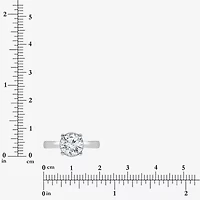 (I / Si2) Womens 2 CT. T.W. Lab Grown White Diamond 14K Gold Over Silver Round Solitaire Engagement Ring