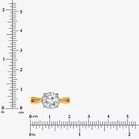 (I / Si2) Womens 2 CT. T.W. Lab Grown White Diamond Sterling Silver Round Solitaire Engagement Ring