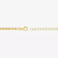 Yes, Please! Womens Lab Created White Sapphire Sterling Silver Tennis Bracelet