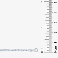 Yes, Please! Womens Lab Created White Sapphire Sterling Silver 18 Inch Tennis Bracelet