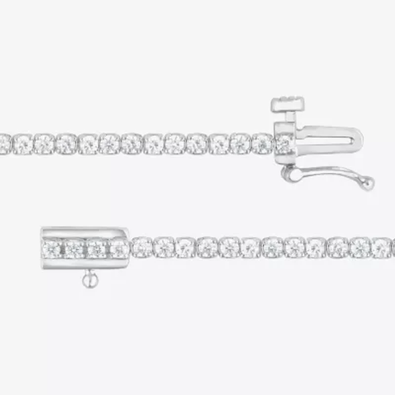 (Si2, F) Womens 2 CT. T.W. Lab Grown White Diamond Sterling Silver 7 Inch Tennis Bracelet