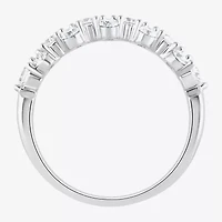 (F, Si2) Womens 1 CT. T.W. Lab Grown White Diamond Sterling Silver Cocktail Ring