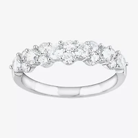 (F, Si2) Womens 1 CT. T.W. Lab Grown White Diamond Sterling Silver Cocktail Ring