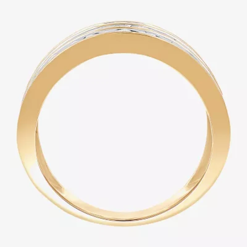 (G, Si1-Si2) Womens 2 CT. T.W. Lab Grown White Diamond 14K Gold Over Silver Band