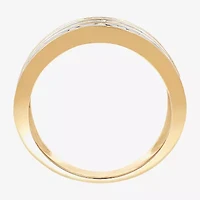(G, Si1-Si2) Womens 2 CT. T.W. Lab Grown White Diamond 14K Gold Over Silver Band