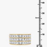 (G, Si1-Si2) Womens 2 CT. T.W. Lab Grown White Diamond 14K Gold Over Silver Band