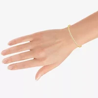 (F, Vs2) Womens 1/2 CT. T.W. Lab Grown White Diamond 14K Gold Over Silver 7 Inch Tennis Bracelet