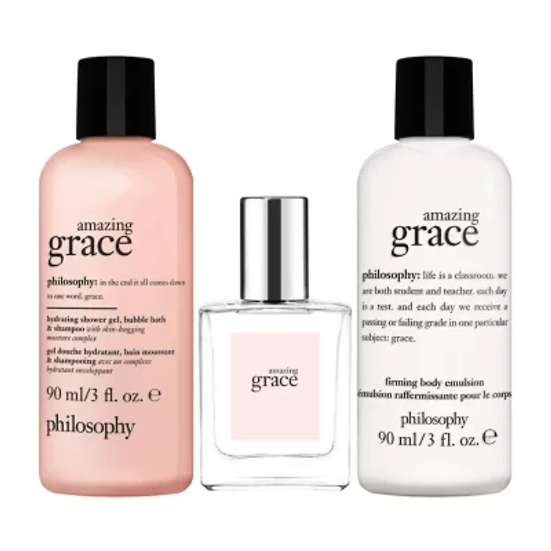 Philosophy Amazing Grace Holiday Edt Set -  3 Pc Mini