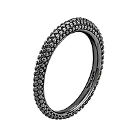 Personally Stackable Sterling Silver Beaded Dome Ring