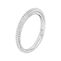 Personally Stackable Sterling Silver Beaded Dome Ring