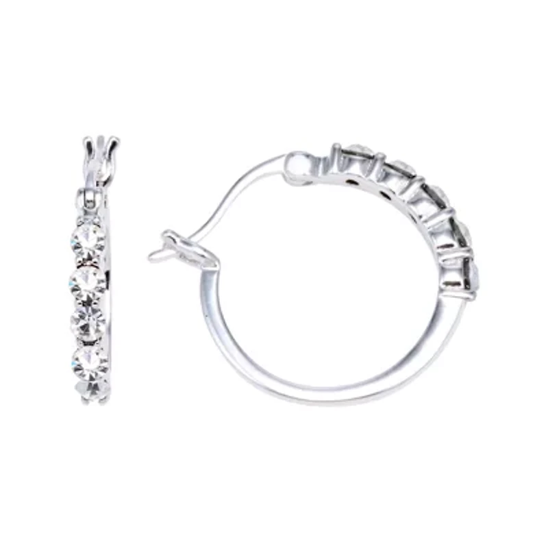 Cubic Zirconia Hoop Earrings