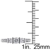 1/2 CT.T.W. Natural Round Diamond 10K Gold Engagement Ring