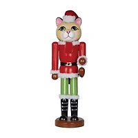 14" Christmas Cat Nutcracker