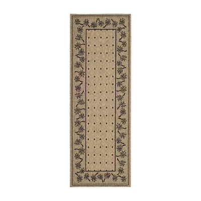 Safavieh Courtyard Collection Moema Floral Indoor/Outdoor Runner Rug