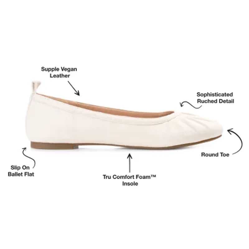 Journee Collection Tannya Womens Round Ballet Flats