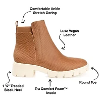 Journee Collection Womens Jeeva Block Heel Booties