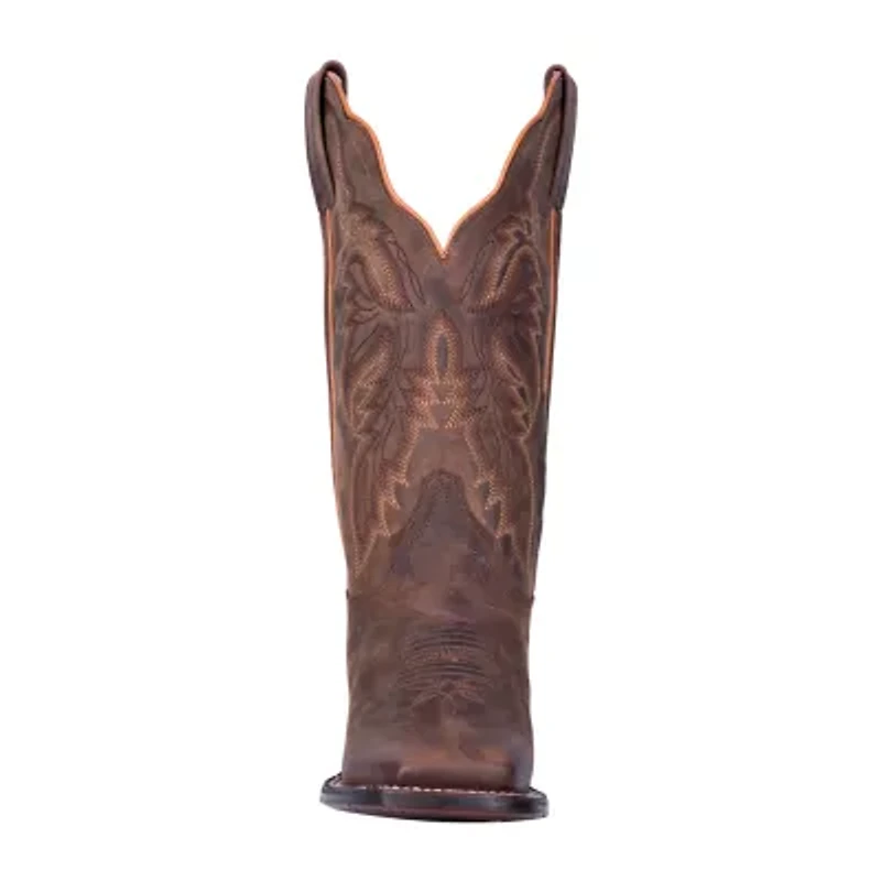 Dan Post Womens Stacked Heel Cowboy Boots Wide Width