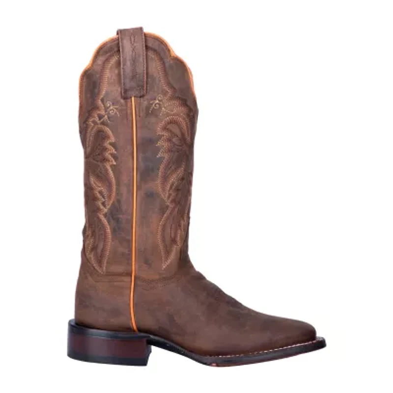 Dan Post Womens Stacked Heel Cowboy Boots Wide Width
