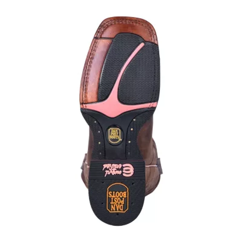 Dan Post Womens Stacked Heel Cowboy Boots Wide Width