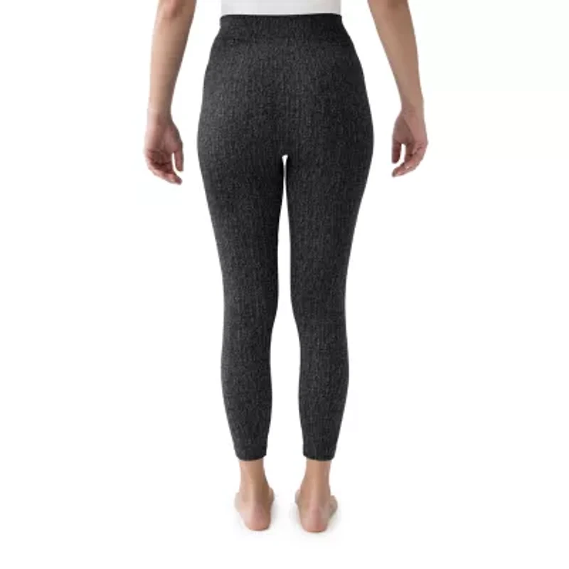 Muk Luks Faux Denim Womens Comfort Waistband Full Length Leggings