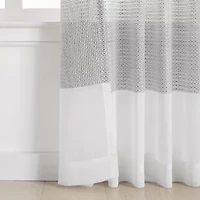 Mercantile Gilson Rod Pocket Back Tab Light-Filtering Single Curtain Panel